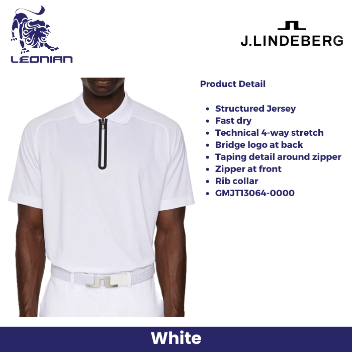 J.Lindeberg Nero Polo Men's Golf Shirt