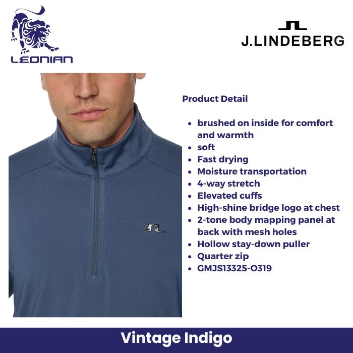 J.Lindeberg Olof Tech Mid Layer Men's Golf Jacket