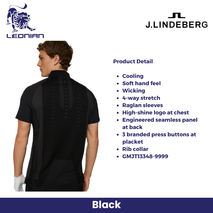 J.Lindeberg Ray Hybrid Polo Men's Golf Shirt