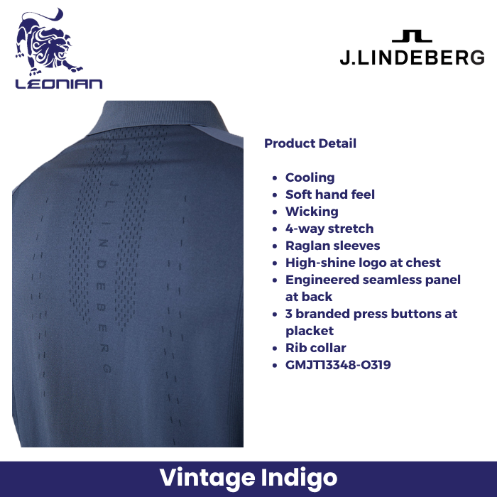 J.Lindeberg Ray Hybrid Polo Men's Golf Shirt