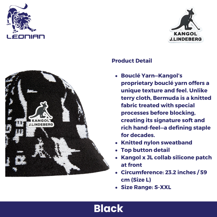 J.Lindeberg Scarlett Jacquard Casual Bucket Hat