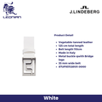 J.Lindeberg Slater 40 White Leather Belt