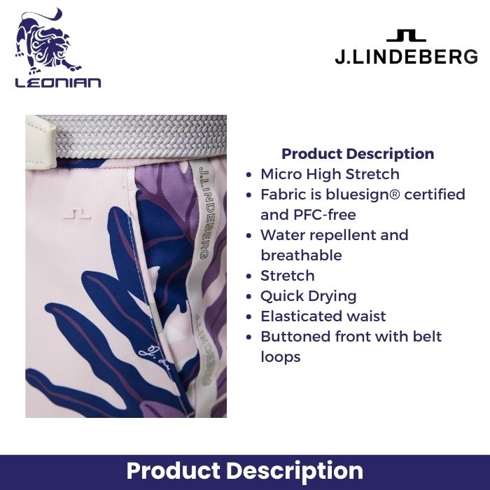 J.Lindeberg Stuart Print Stripe Pant