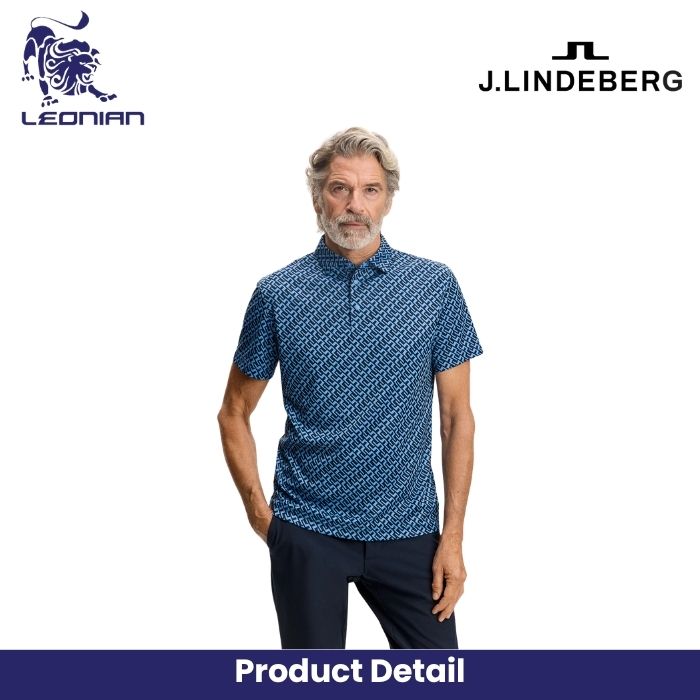 J.Lindeberg Theo Printed Mesh Polo