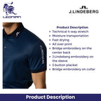 J.Lindeberg Tour Tech Print Polo Men's Golf Shirt