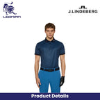 J.Lindeberg Tour Tech Print Polo Men's Golf Shirt