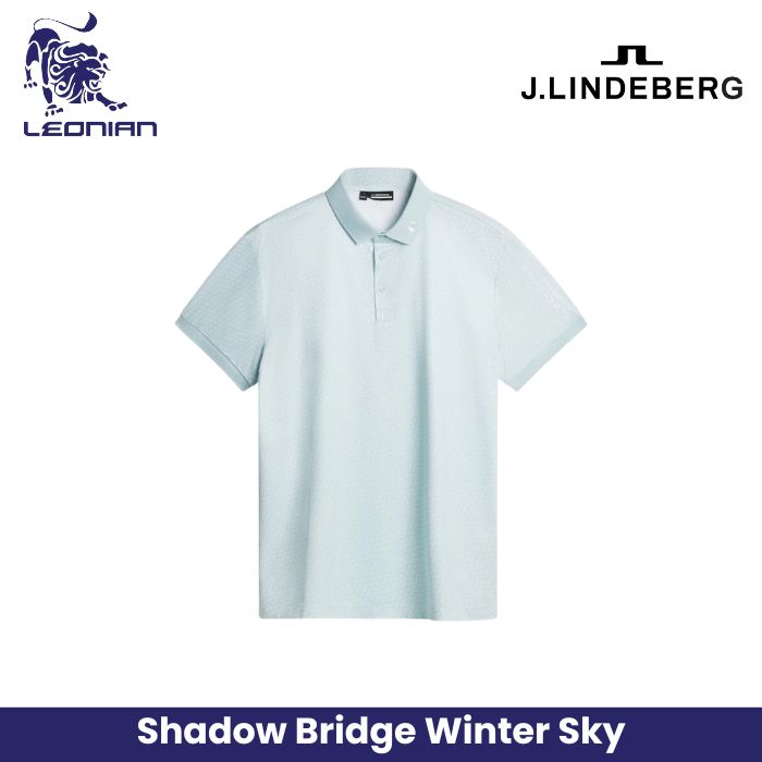 J.Lindeberg Tour Tech Print Polo Men's Golf Shirt