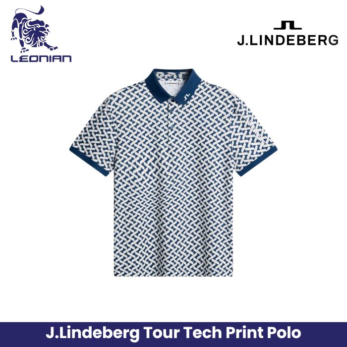 J.Lindeberg Tour Tech Print Polo
