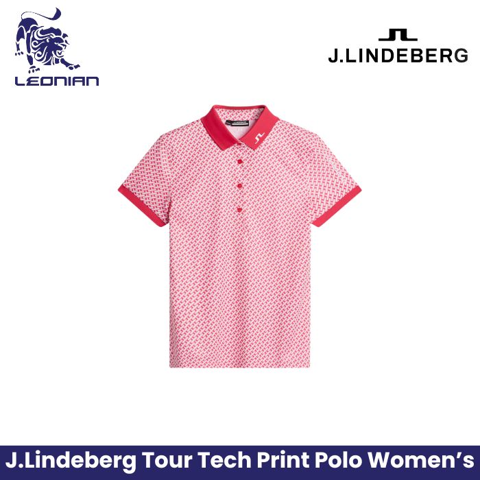 J.Lindeberg Tour Tech Print Polo Women's Shirt