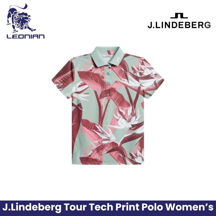 J.Lindeberg Tour Tech Print Polo Women's