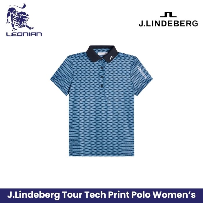 J.Lindeberg Tour Tech Print Polo Women's