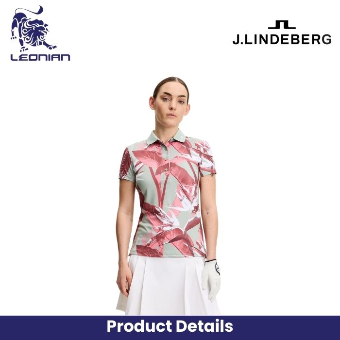 J.Lindeberg Tour Tech Print Polo Women's