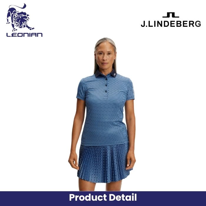 J.Lindeberg Tour Tech Print Polo Women's