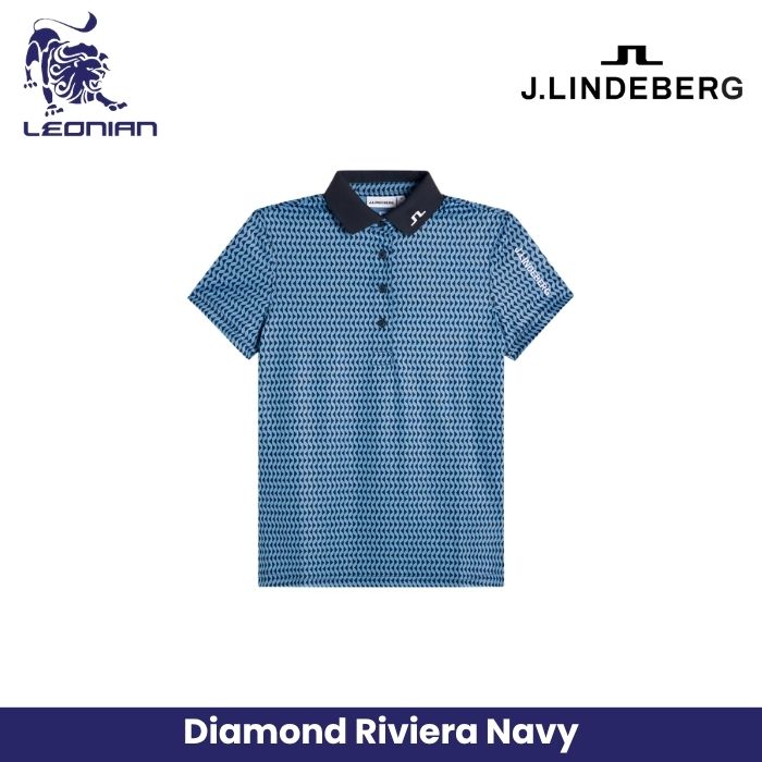 J.Lindeberg Tour Tech Print Polo Women's