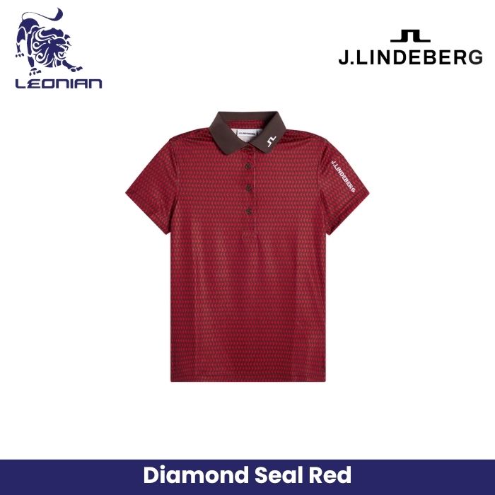 J.Lindeberg Tour Tech Print Polo Women's
