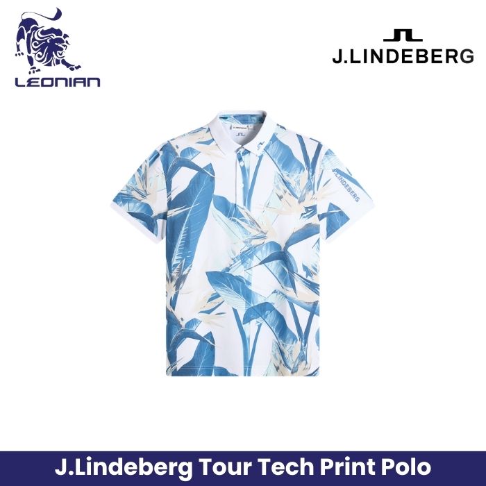 J.Lindeberg Tour Tech Print Polo