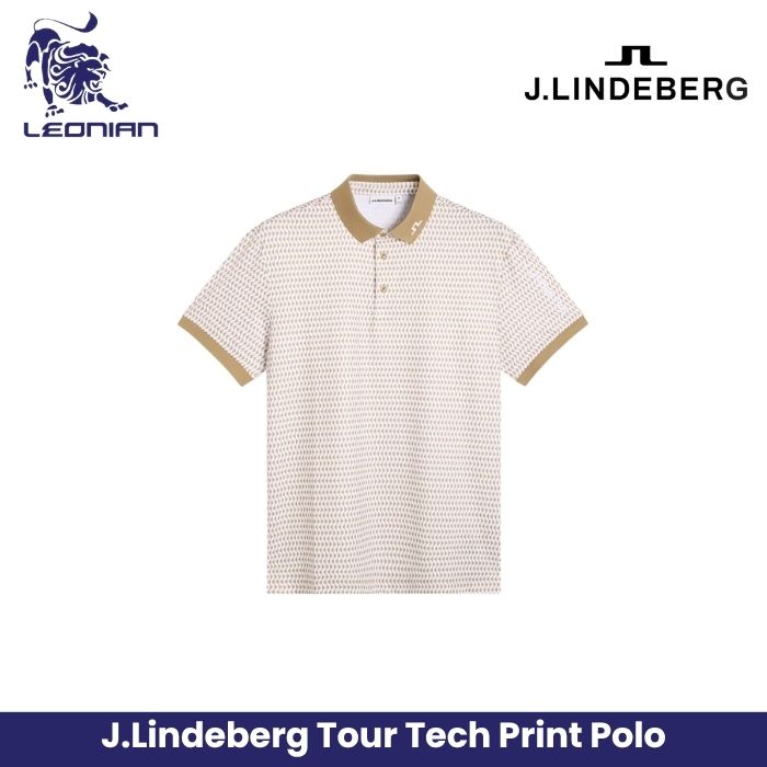 J.Lindeberg Tour Tech Print Polo