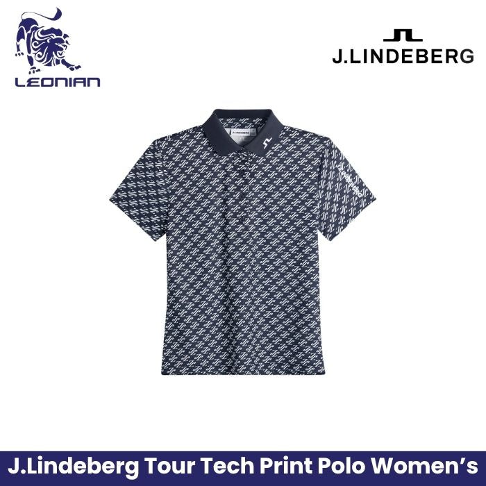 J.Lindeberg Tour Tech Print Polo Women's