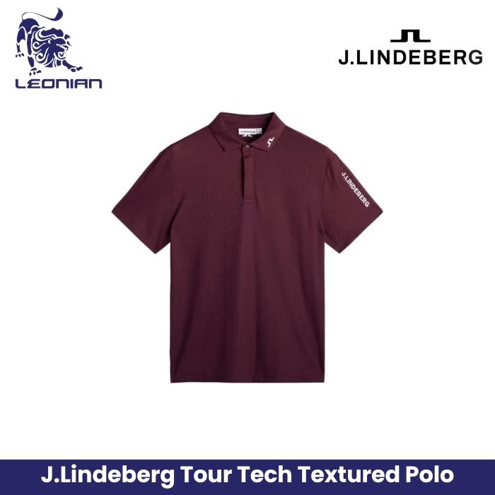J.Lindeberg Tour Tech Textured Polo