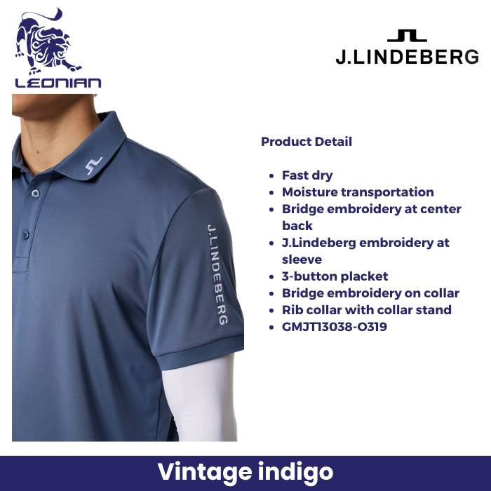 J.Lindeberg Tour Tech Polo Men's Golf Shirt