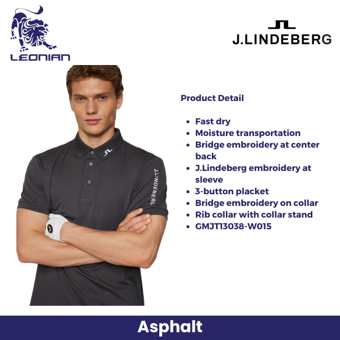 J.Lindeberg Tour Tech Polo Men's Golf Shirt