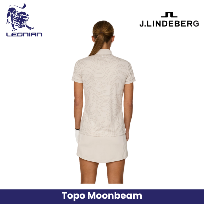 J.Lindeberg Tour Tech Print Polo Women's Golf Shirt