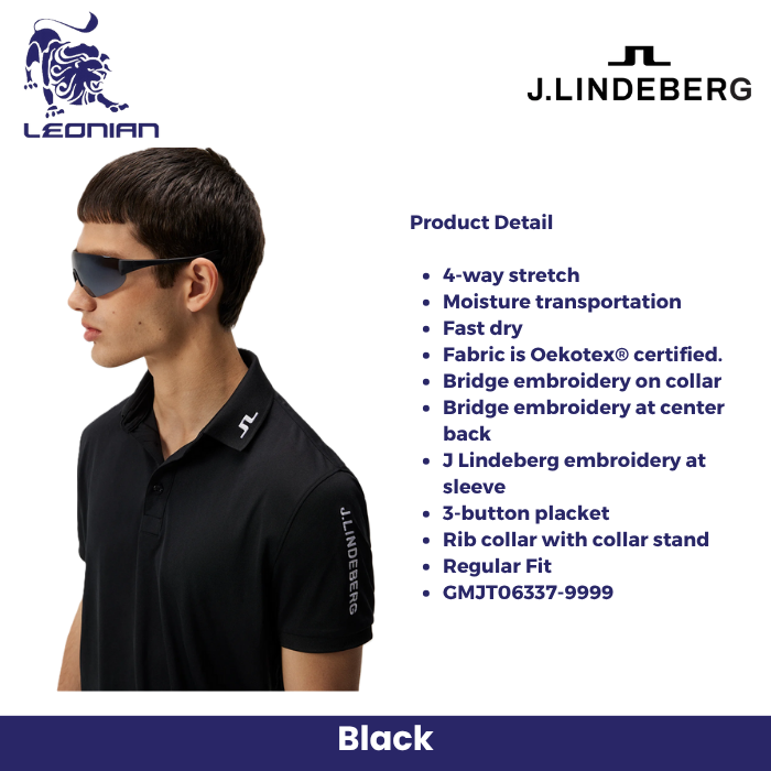 J.Lindeberg Tour Tech Reg Fit Golf Polo Men's Shirt