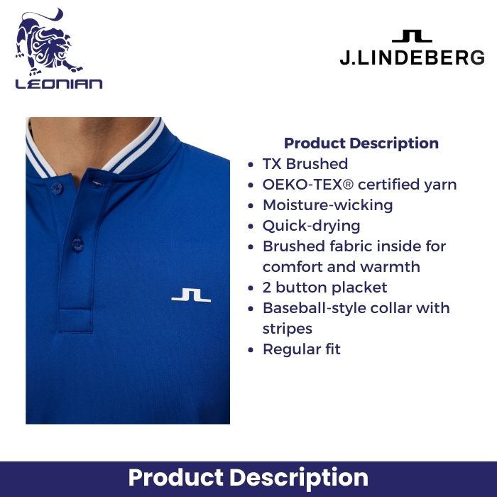 J.Lindeberg Tyson LS Reg Fit Polo