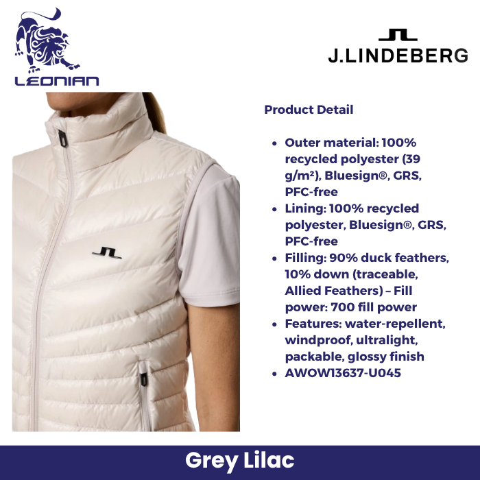 J Lindeberg Lara Light Down Vest Women's