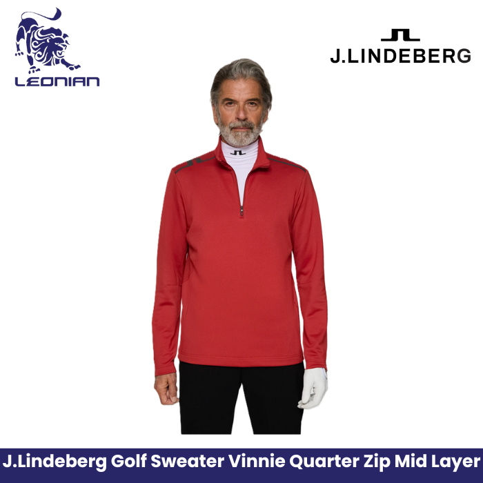 J.Lindeberg Vinnie Quarter Zip Mid Layer Men's Golf Jacket