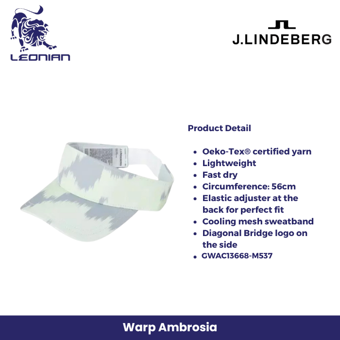 J.Lindeberg Yadina Printed Visor Women's