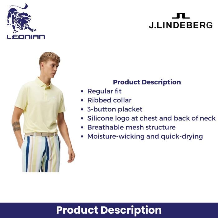 J.Lindeberg Bridge Regular Fit Men's Golf Polo Shirt