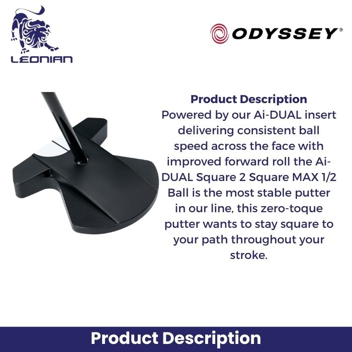 Odyssey Ai-DUAL Square 2 Square MAX ½ Ball Putter