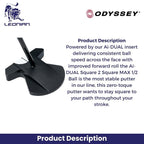 Odyssey Ai-DUAL Square 2 Square MAX ½ Ball Putter