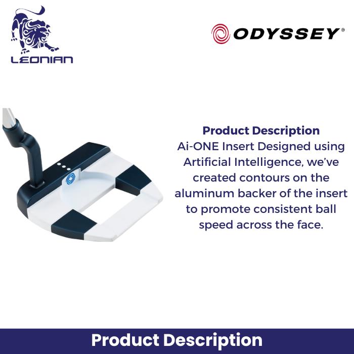 Odyssey Ai-ONE Jailbird Mini CH Putter - AI Insert, Compact Mallet