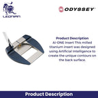 Odyssey Ai-One Milled Jailbird Mini T V90 DB Putter Golf
