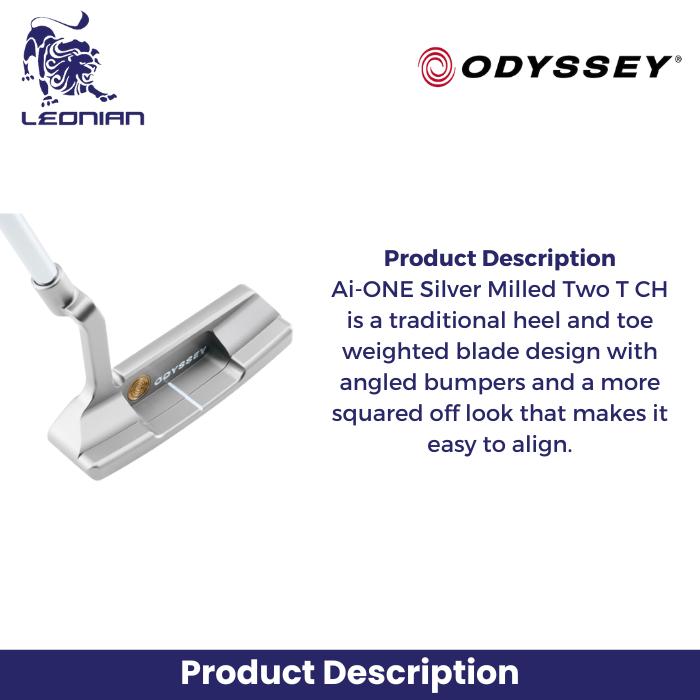 Odyssey Ai-ONE Silver Milled Two T CH Putter Golf
