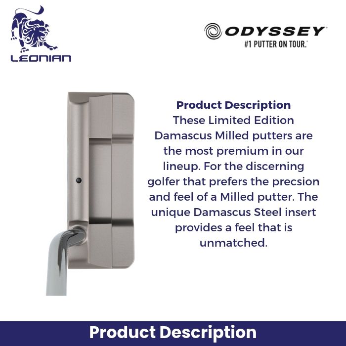 Odyssey Damascus Milled One Wide Single Bend Putter