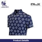 RLX Ralph Lauren Featherweight Airflow Golf Ball Print Men's Golf Polo Shirt