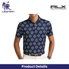 RLX Ralph Lauren Featherweight Airflow Golf Ball Print Men's Golf Polo Shirt
