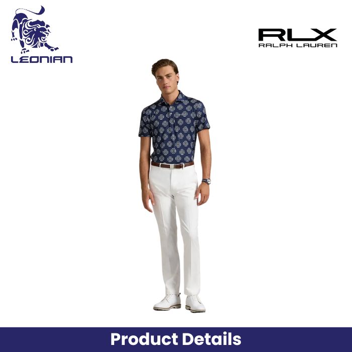 RLX Ralph Lauren Featherweight Airflow Golf Ball Print Men's Golf Polo Shirt