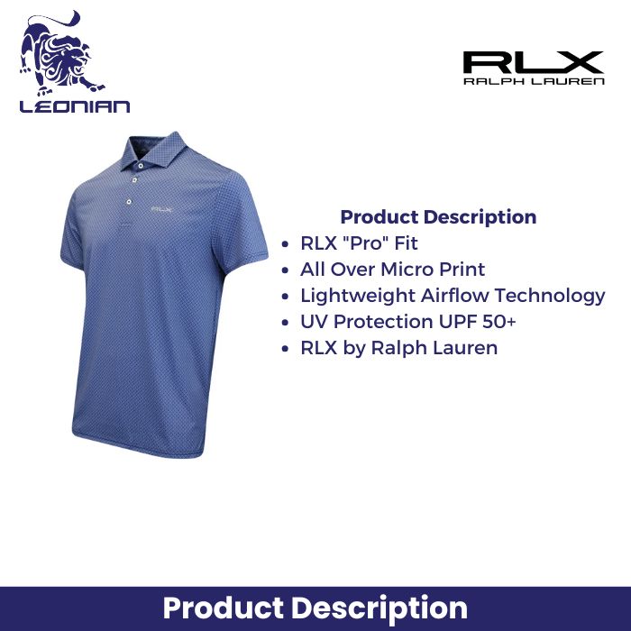 RLX Ralph Printed Airflow Men's Golf Polo Shirt