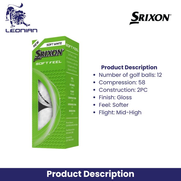 Srixon Soft Feel White Golf Balls