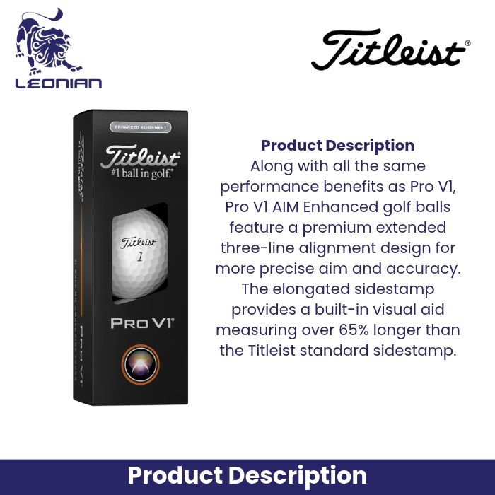 Titleist Pro V1 Enhanced Alignment Golf Balls
