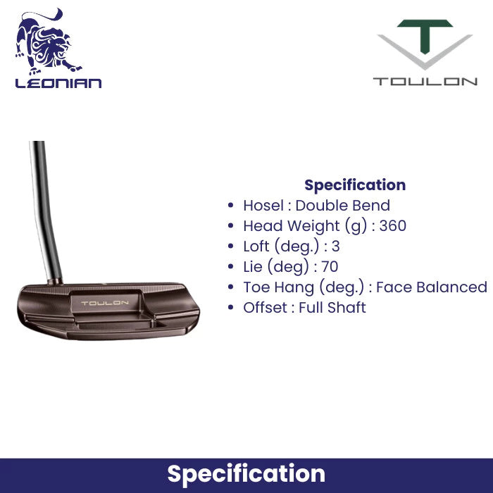 Toulon Design Alcatraz 24 DB MID 38JV Putter