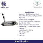 Toulon Design Small Batch Tulsa Satin Putter