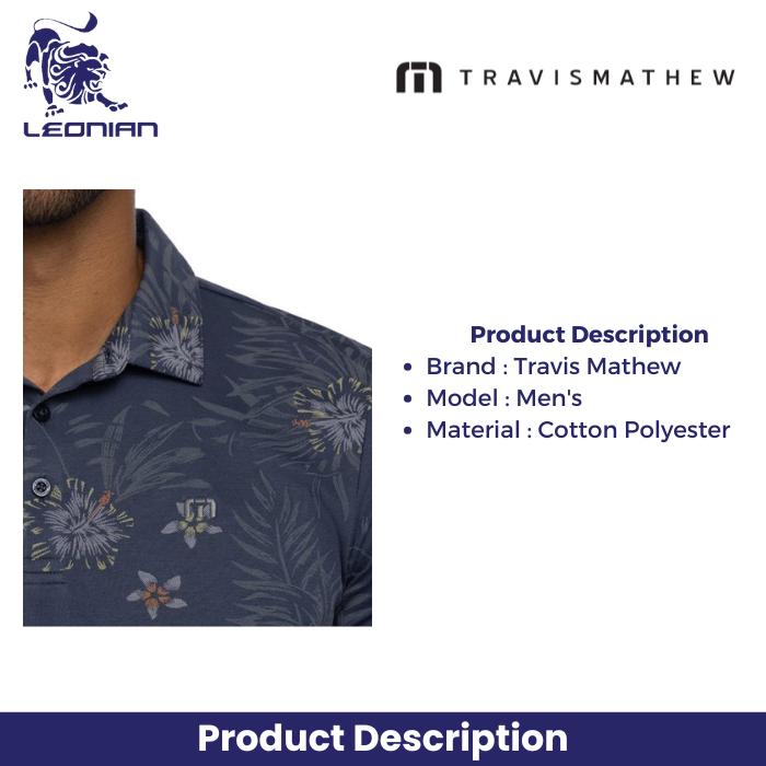 TravisMathew Calmer Waters Men's Golf Polo Shirt