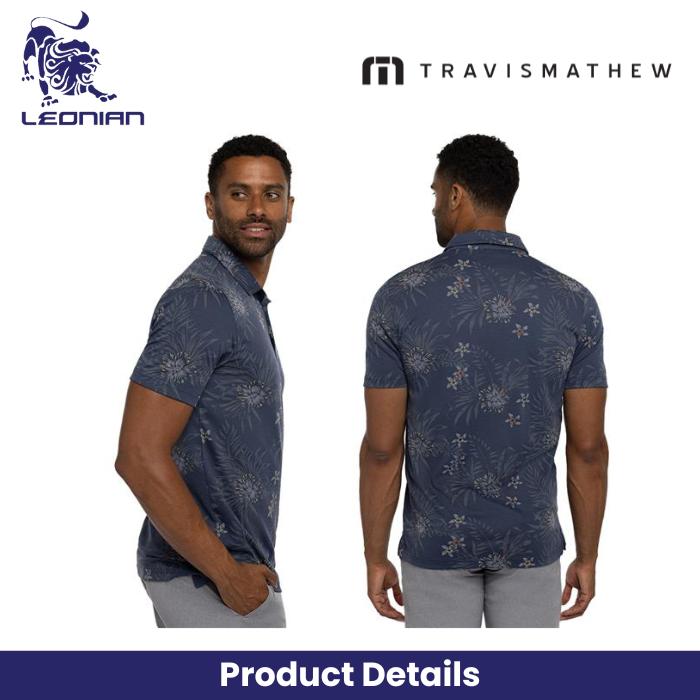 TravisMathew Calmer Waters Men's Golf Polo Shirt