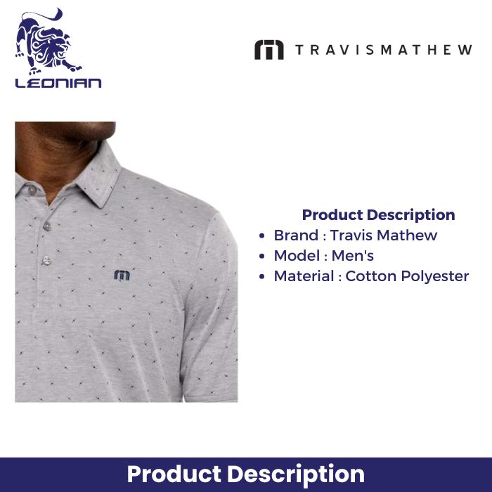 TravisMathew Cliff Jumping Men's Golf Polo Shirt