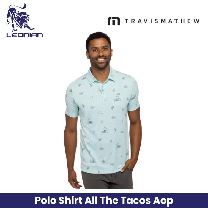 TravisMathew All The Tacos Men's Golf Polo Shirt